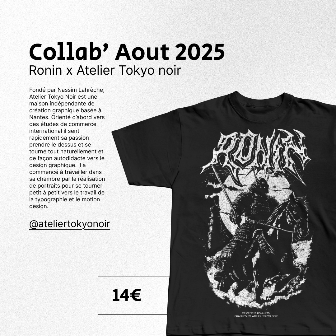 T-shirt Atelier Tokyo Noir X RONIN