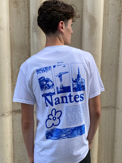 T-shirt Nantes - Blanc & Bleu