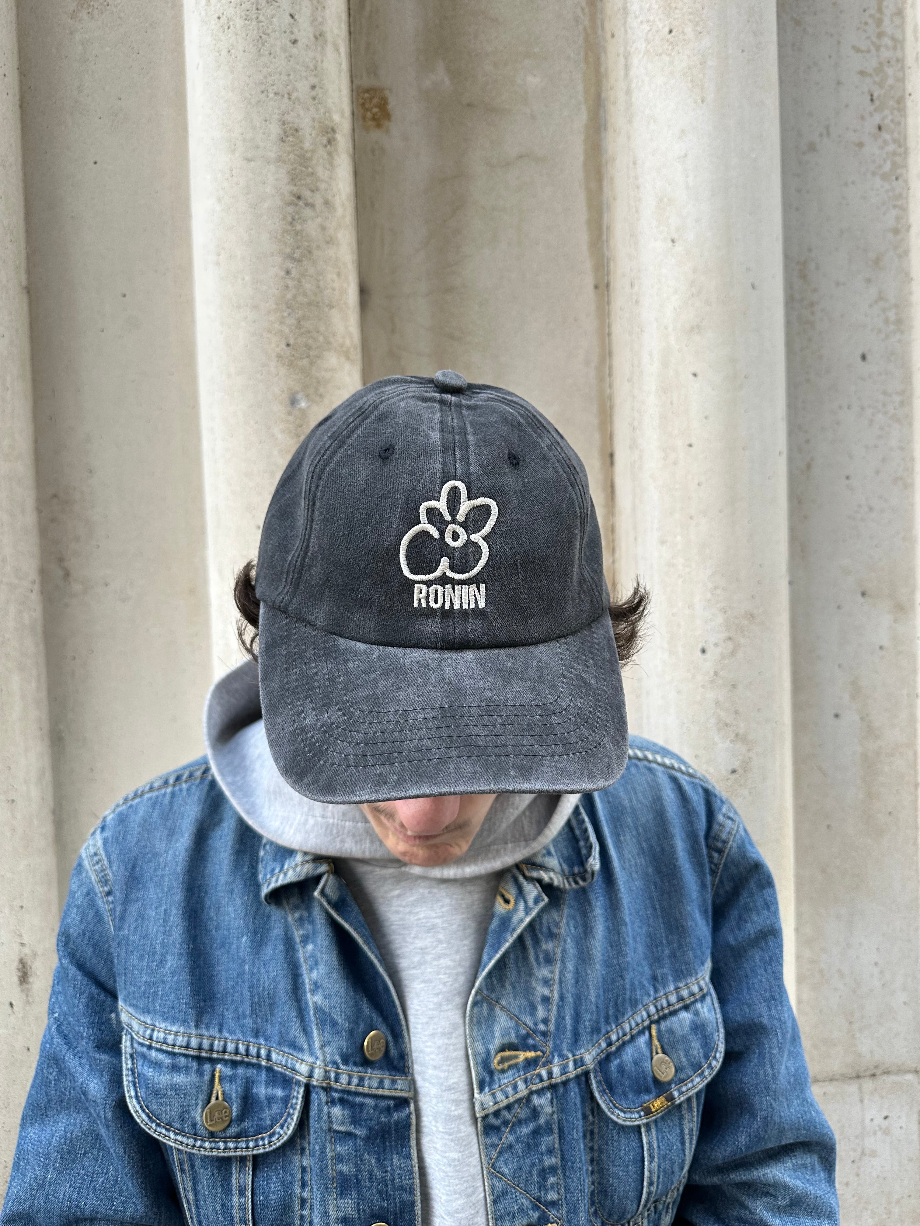 Casquette Ronin Délavé - Noir & Blanc