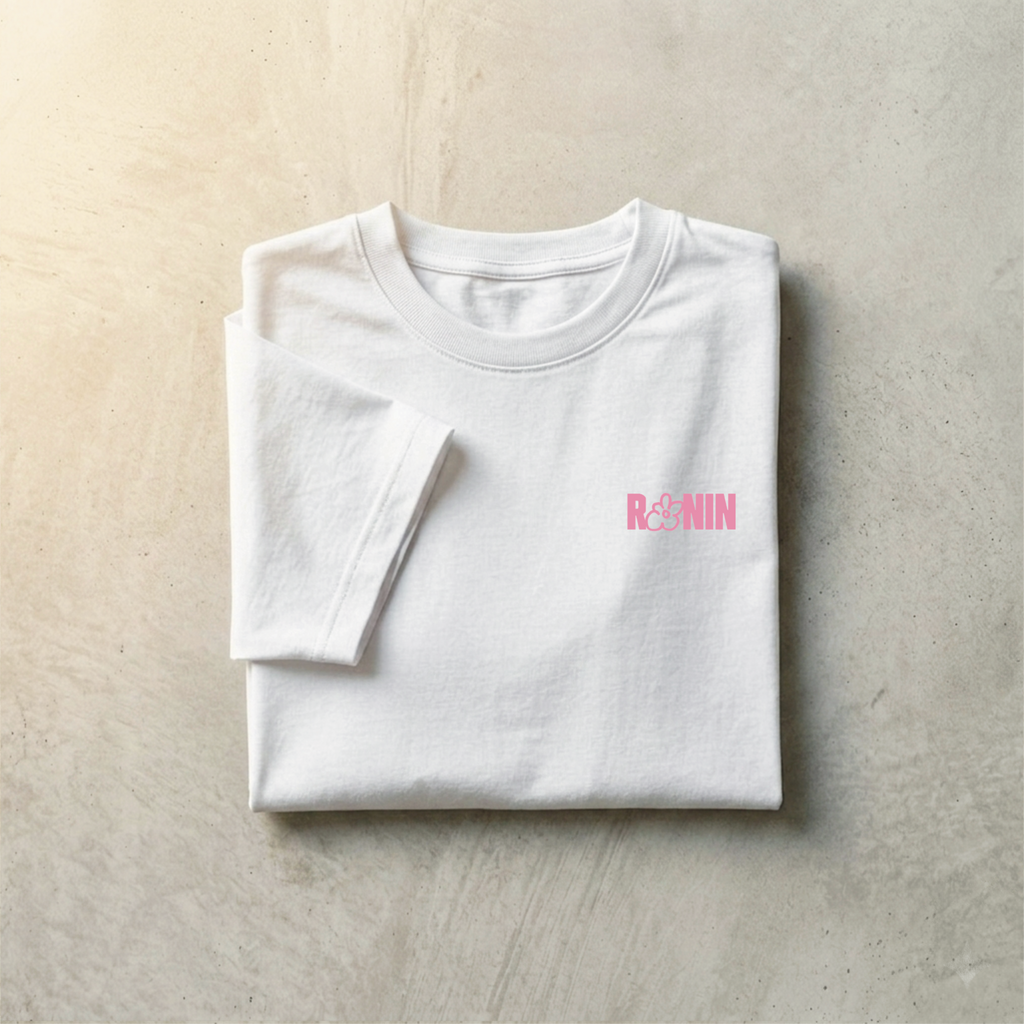 T-shirt Ronin - Blanc / Rose