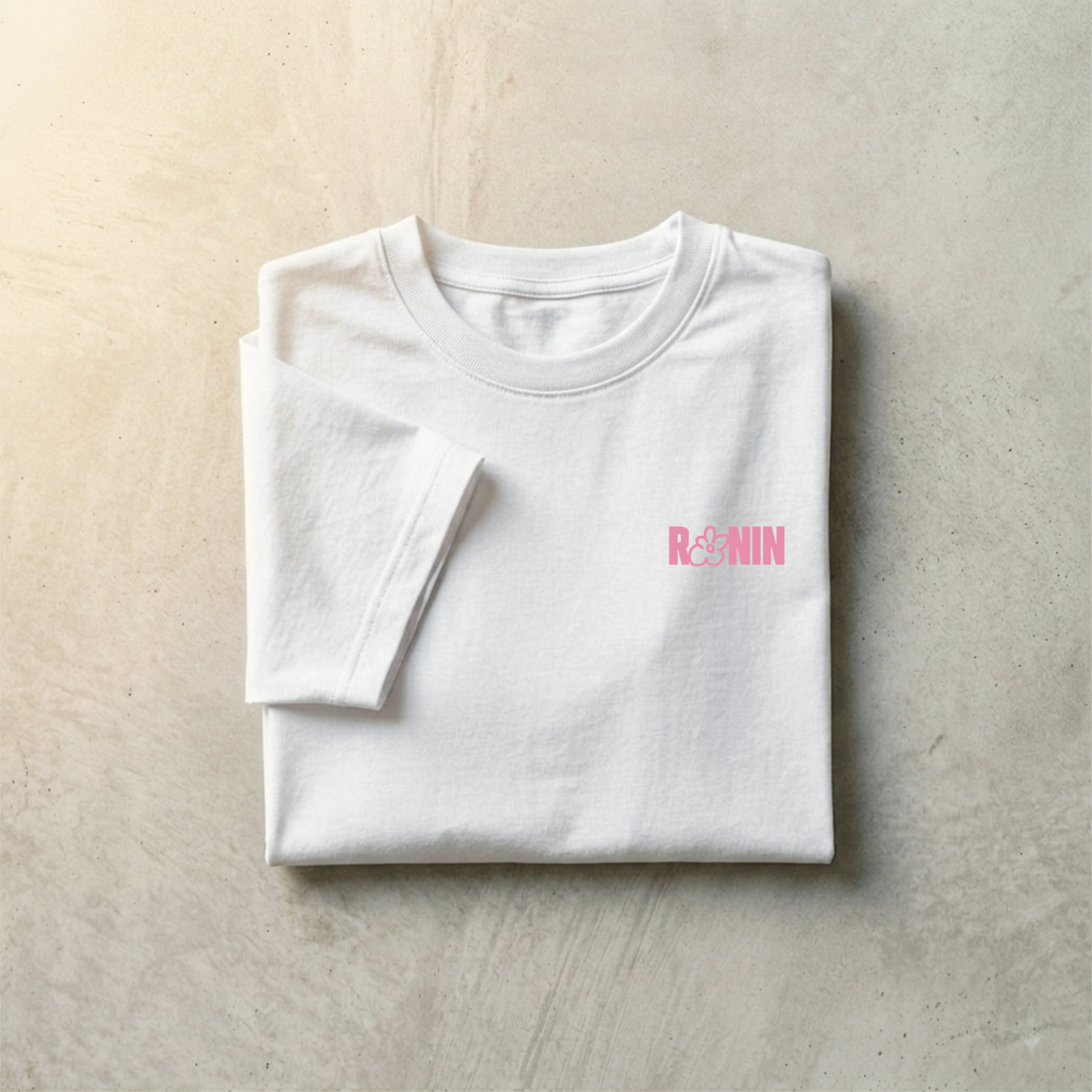 T-shirt Ronin - Blanc / Rose