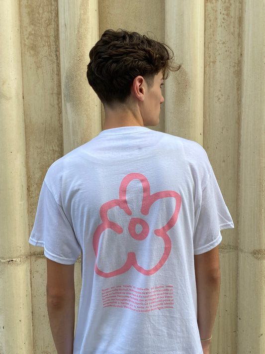 T-shirt Ronin - Blanc / Rose