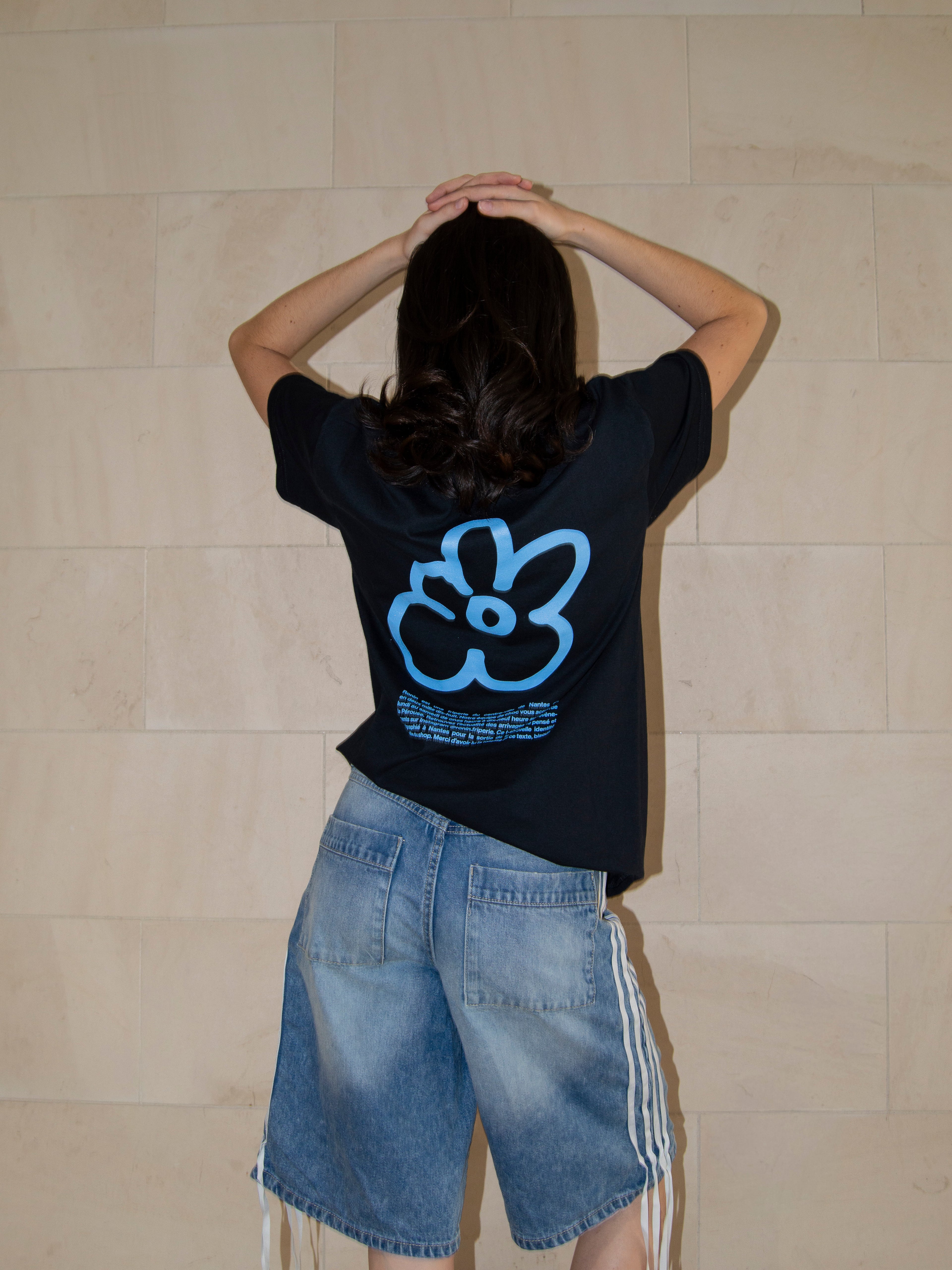 T-shirt Ronin - Noir/Bleu