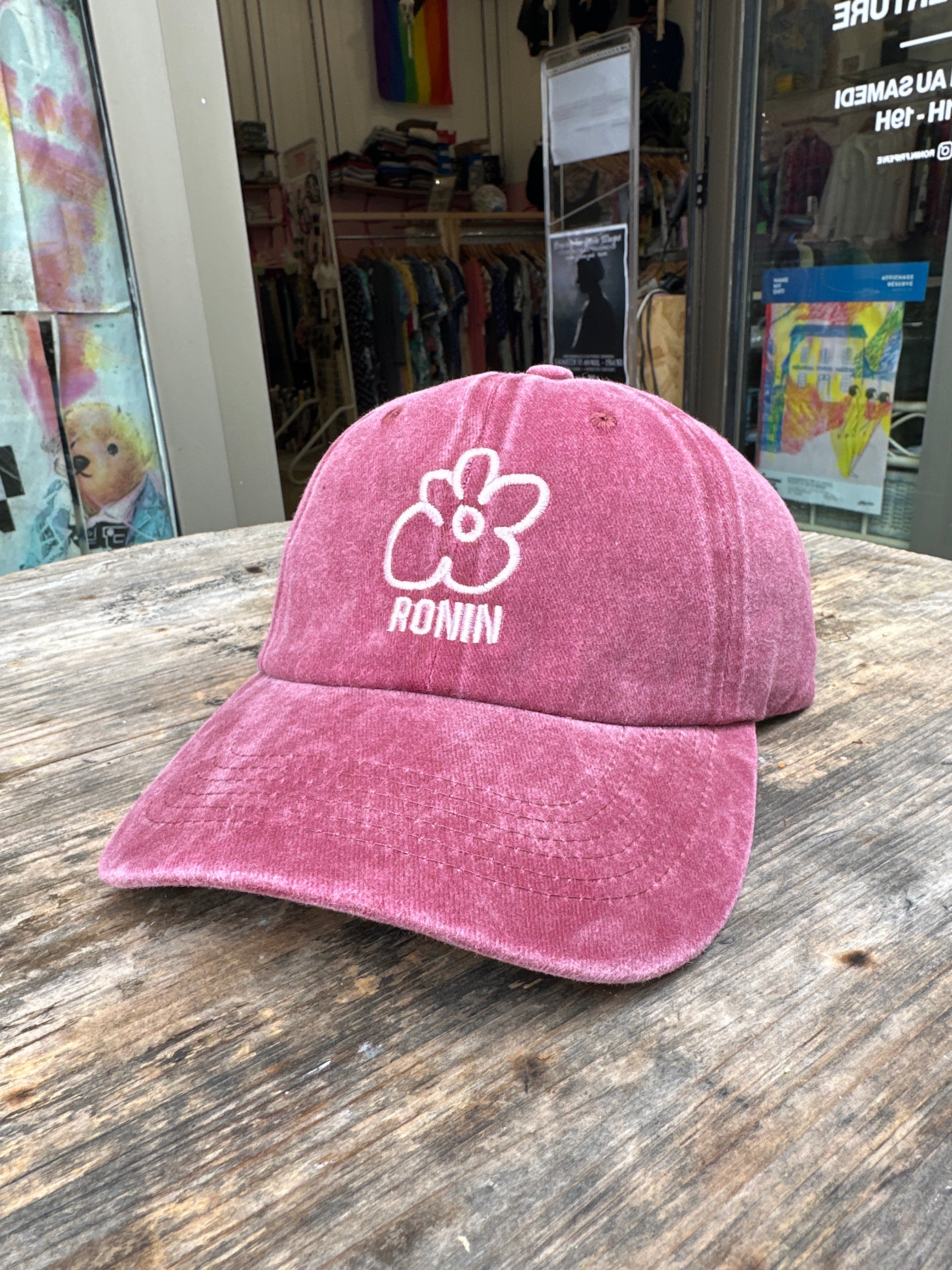 Casquette Ronin Délavé - Bordeaux & Rose