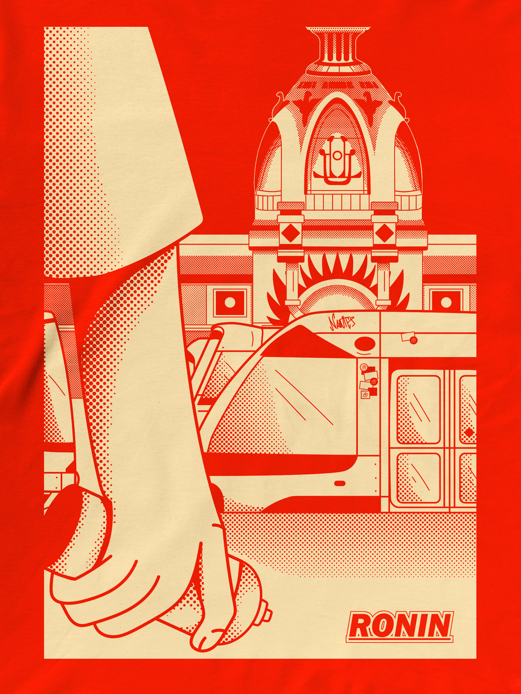 T-shirt Spray - Orange & Beige