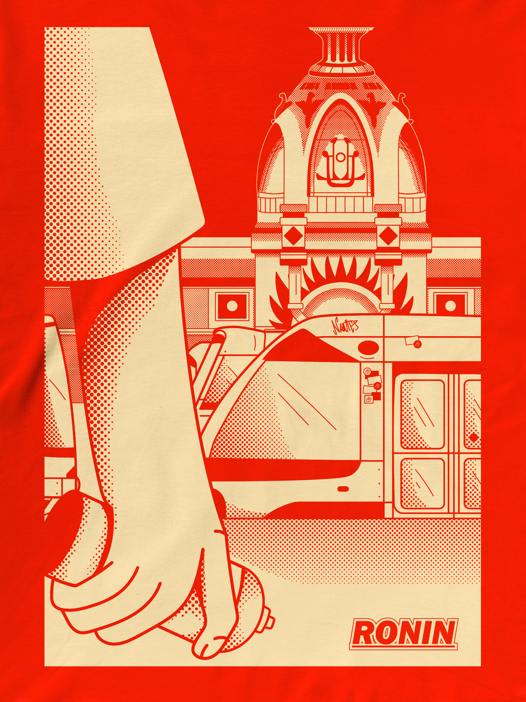 T-shirt Spray - Orange & Beige