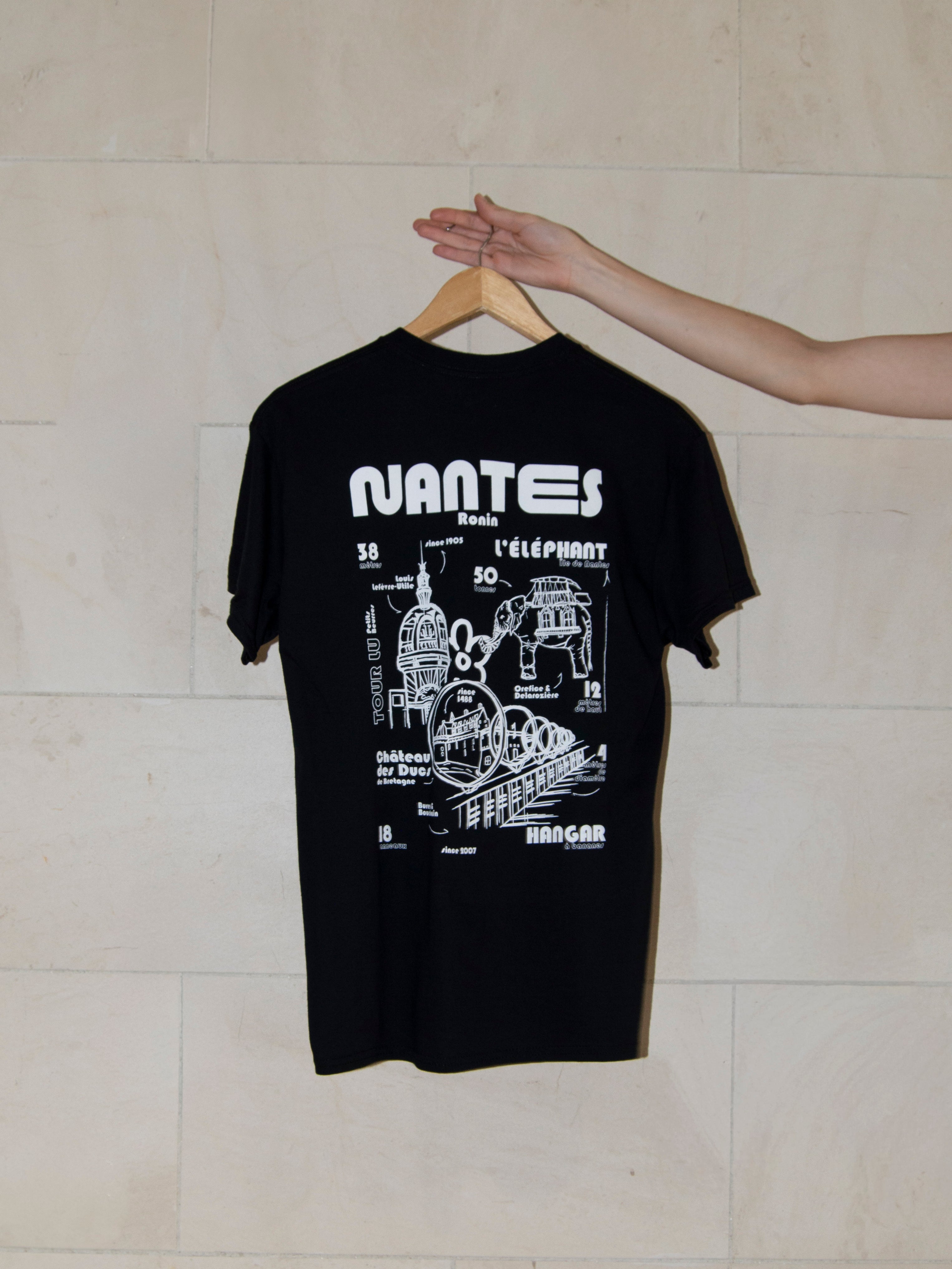 T-shirt Nantes Illustration Noir/Blanc
