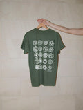 T-shirt Multi Fleurs - Kaki/Blanc cassé