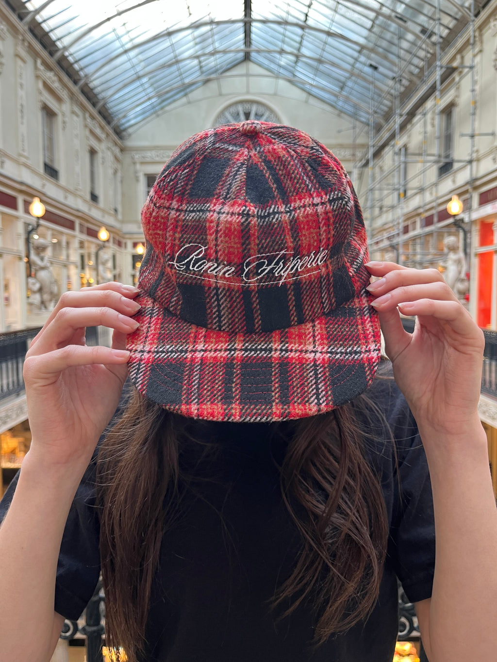 Casquette Ronin Carreaux - Rouge & Noire