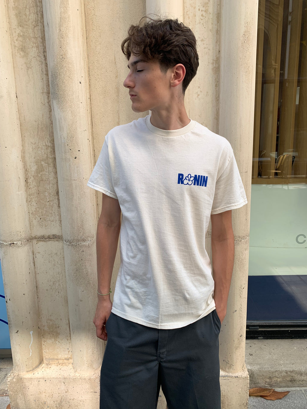T-shirt Ronin - Crème & Bleu