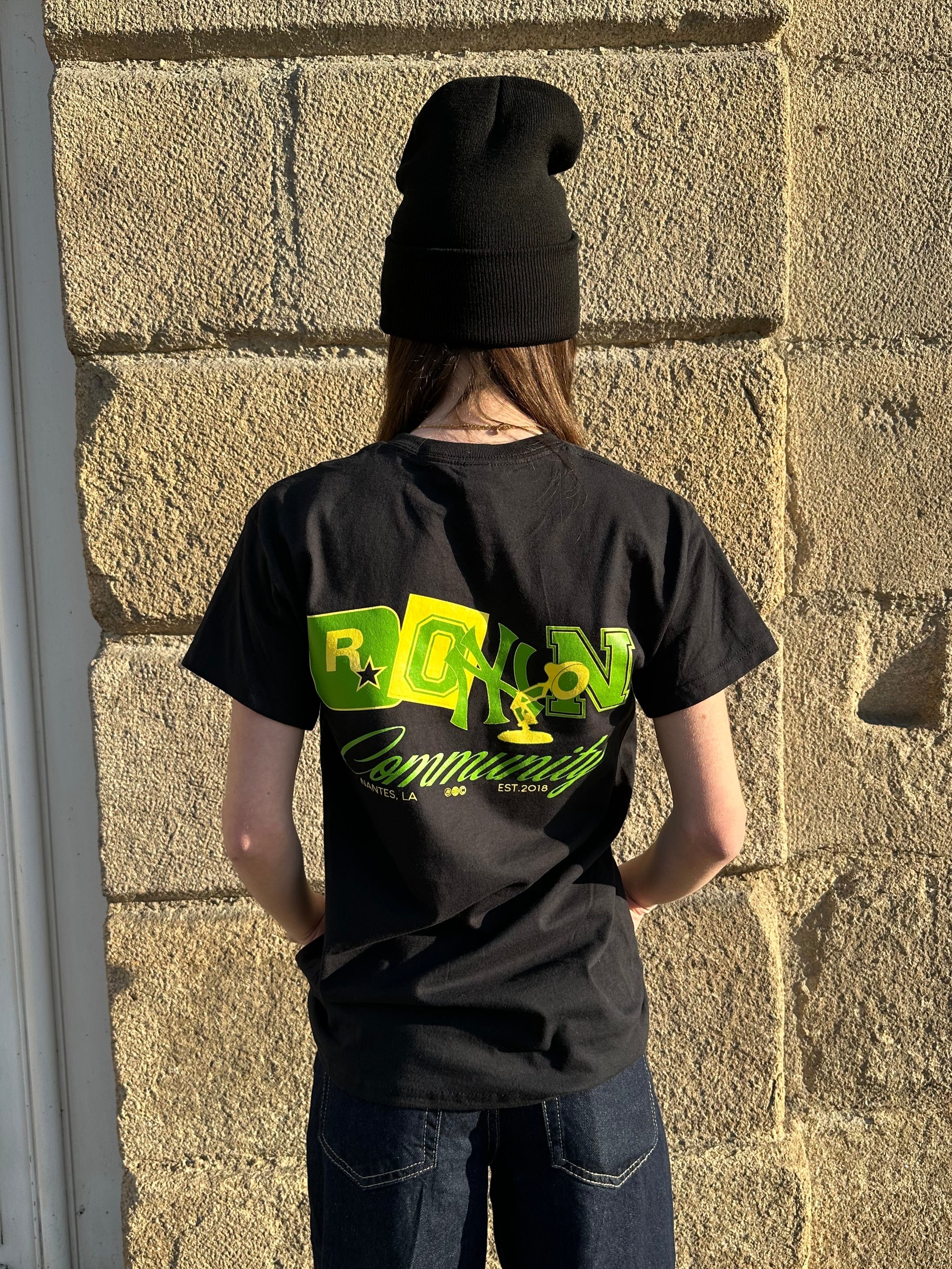 T-shirt Community - Noir, Vert & Jaune