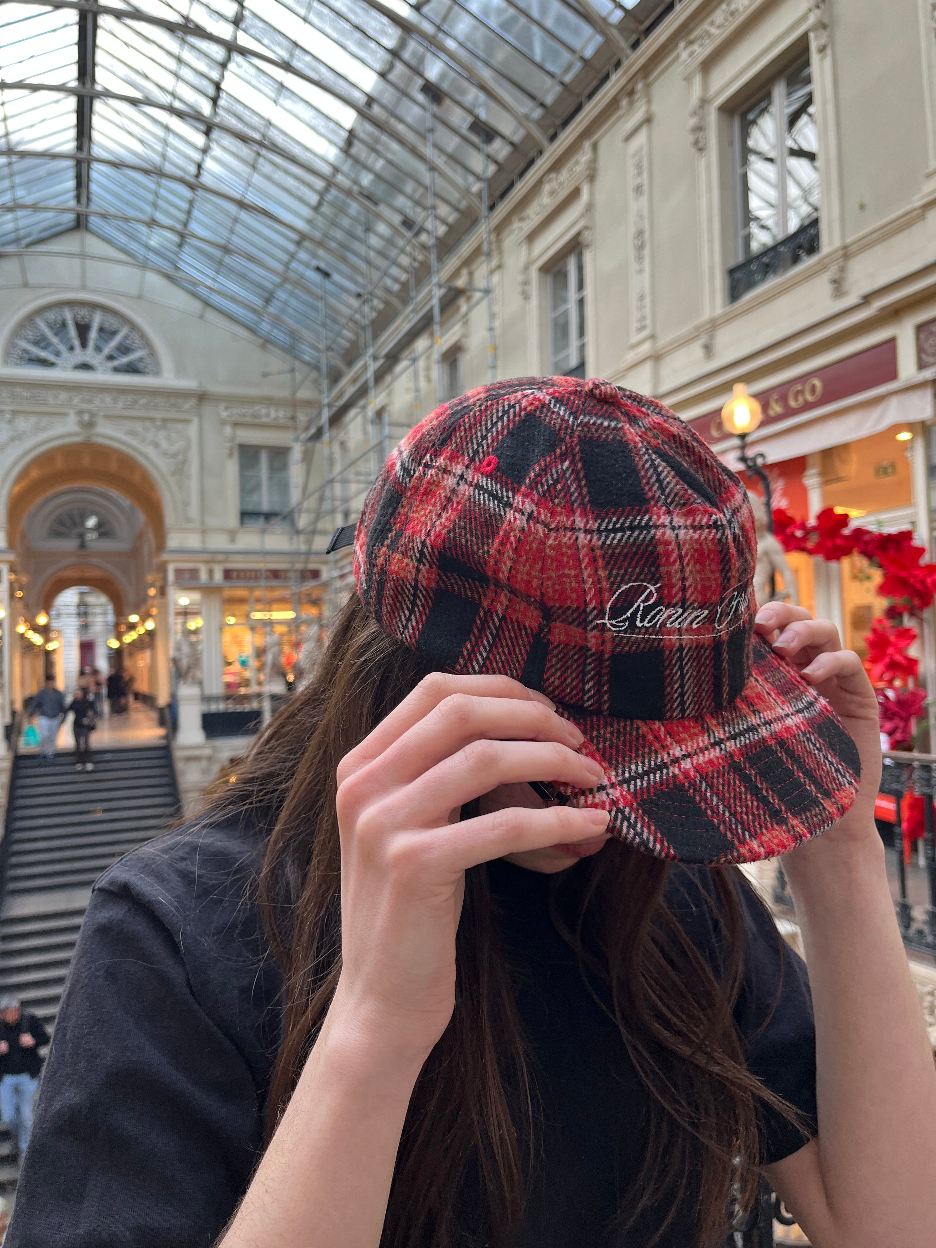 Casquette Ronin Carreaux - Rouge & Noire