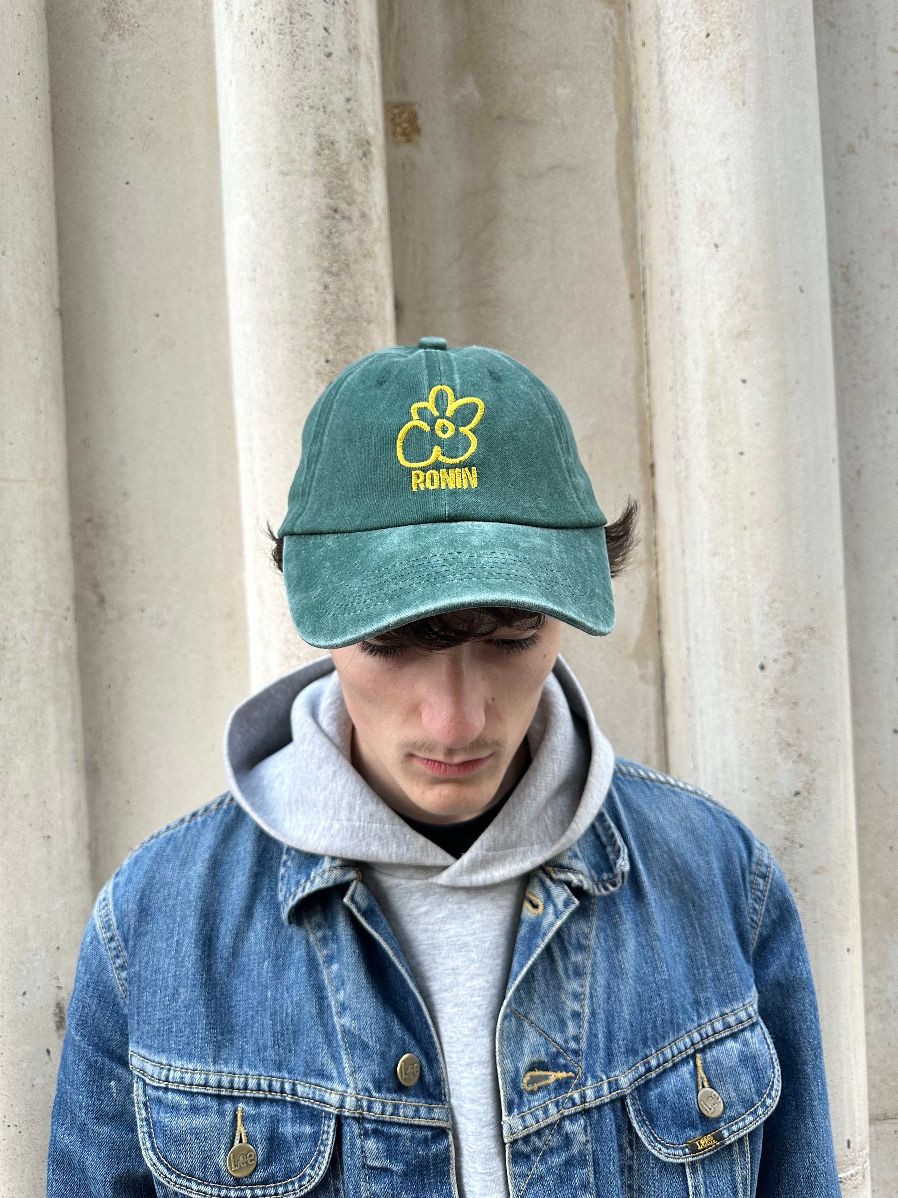 Casquette Ronin Délavé - Vert & Jaune