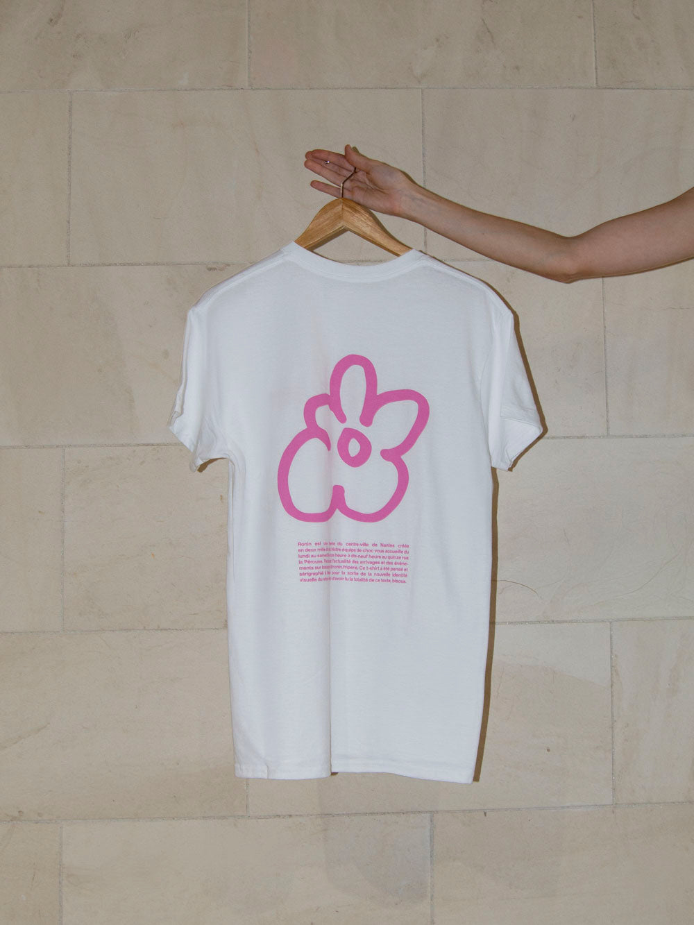 T-shirt Ronin - Blanc/Rose