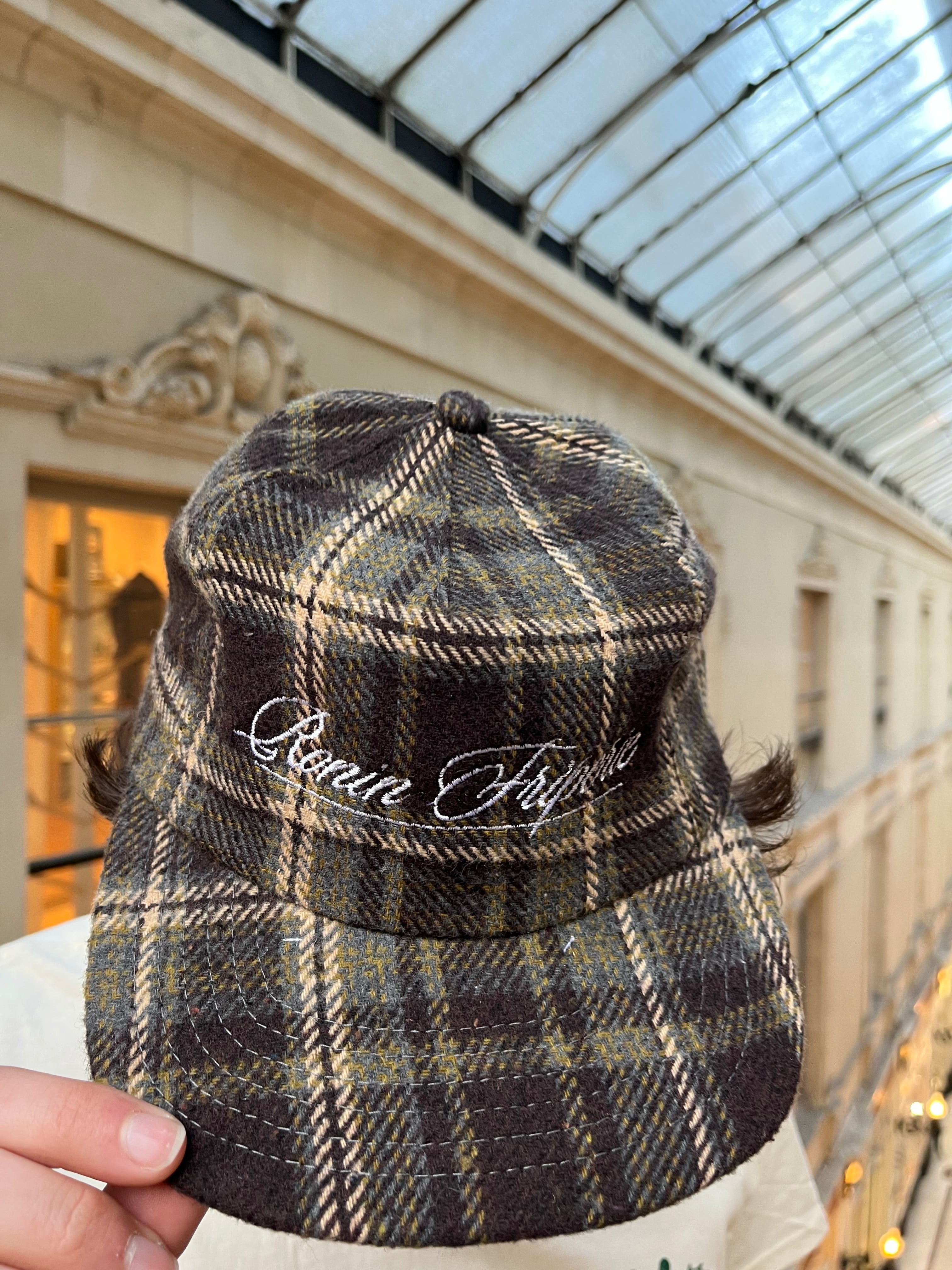 Casquette Ronin Carreaux - Vert & Beige