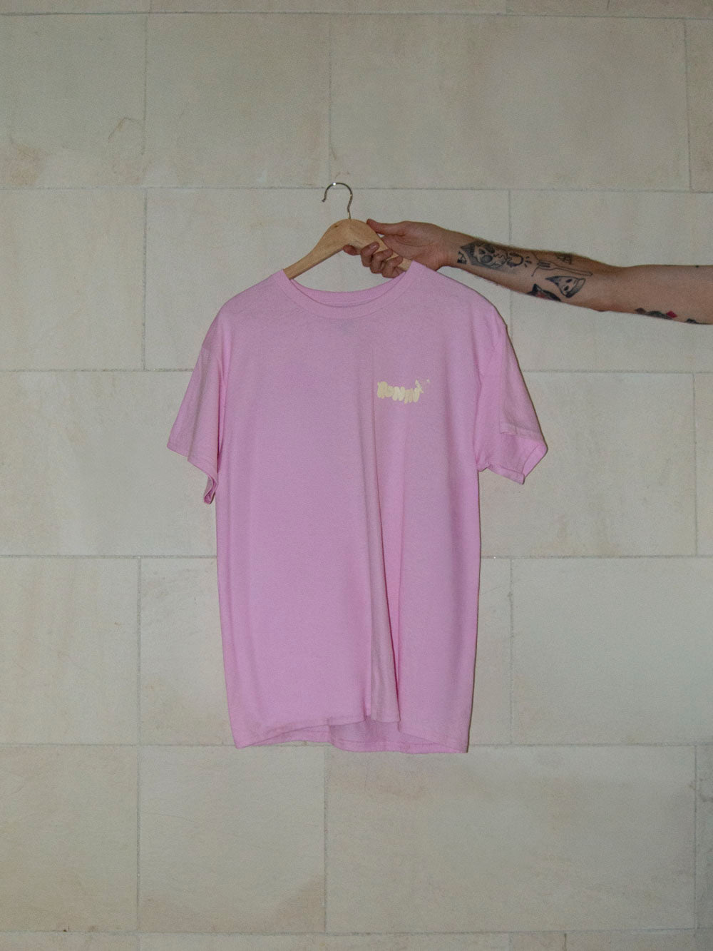 T-shirt Bonhomme - Rose pâle/Blanc cassé