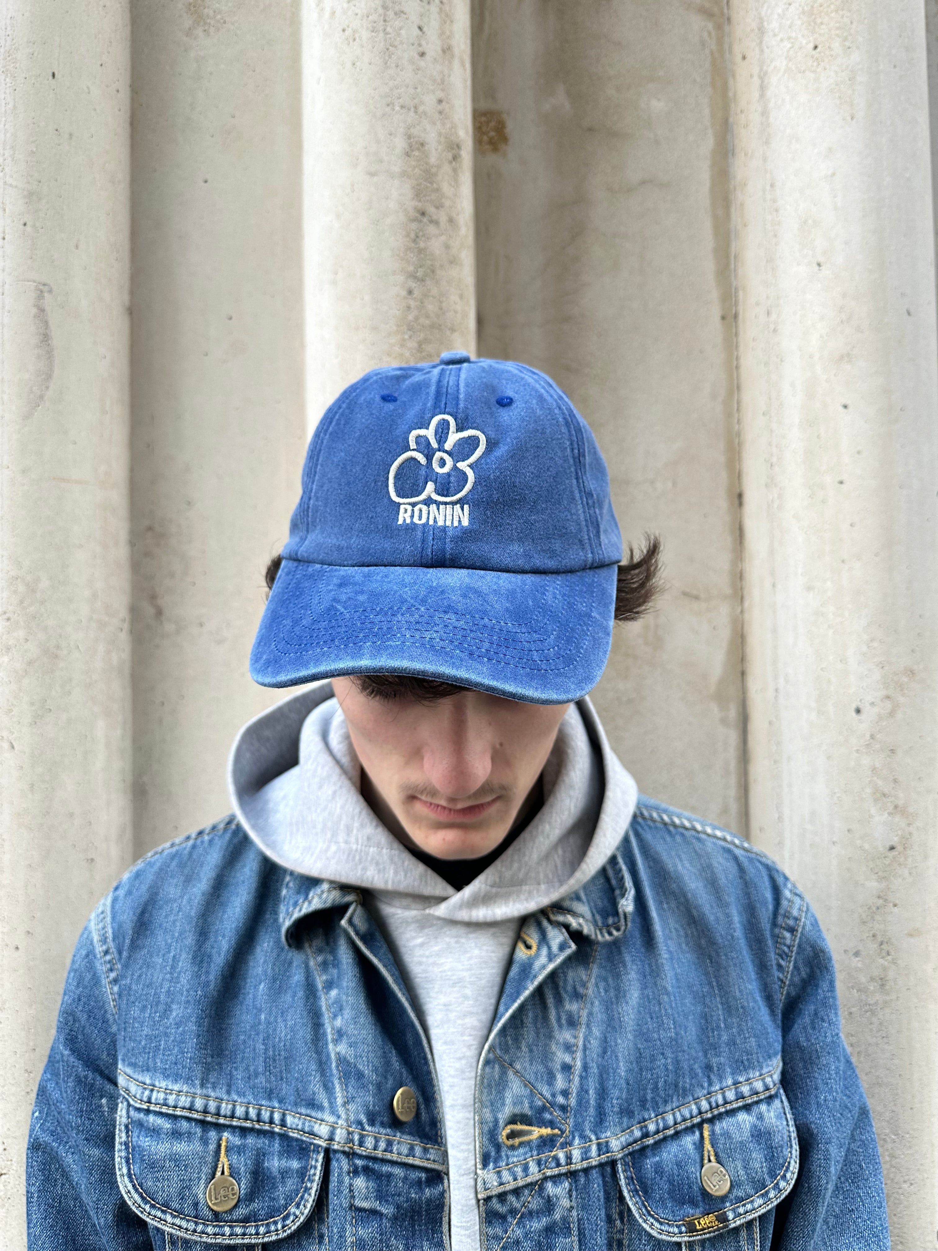 Casquette Ronin Délavé - Bleu & Blanc