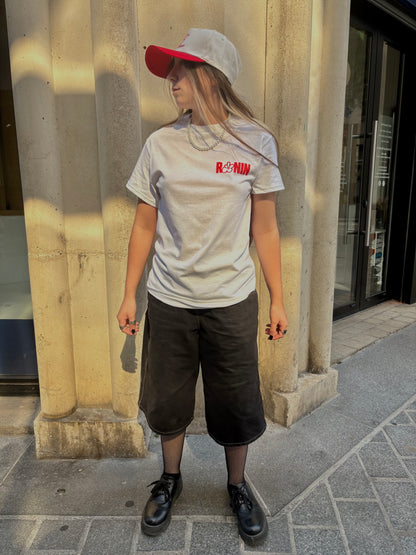 T-shirt Revolt - Crème & Rouge
