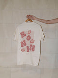 T-shirt 3D - Blanc cassé/Vieux Rose