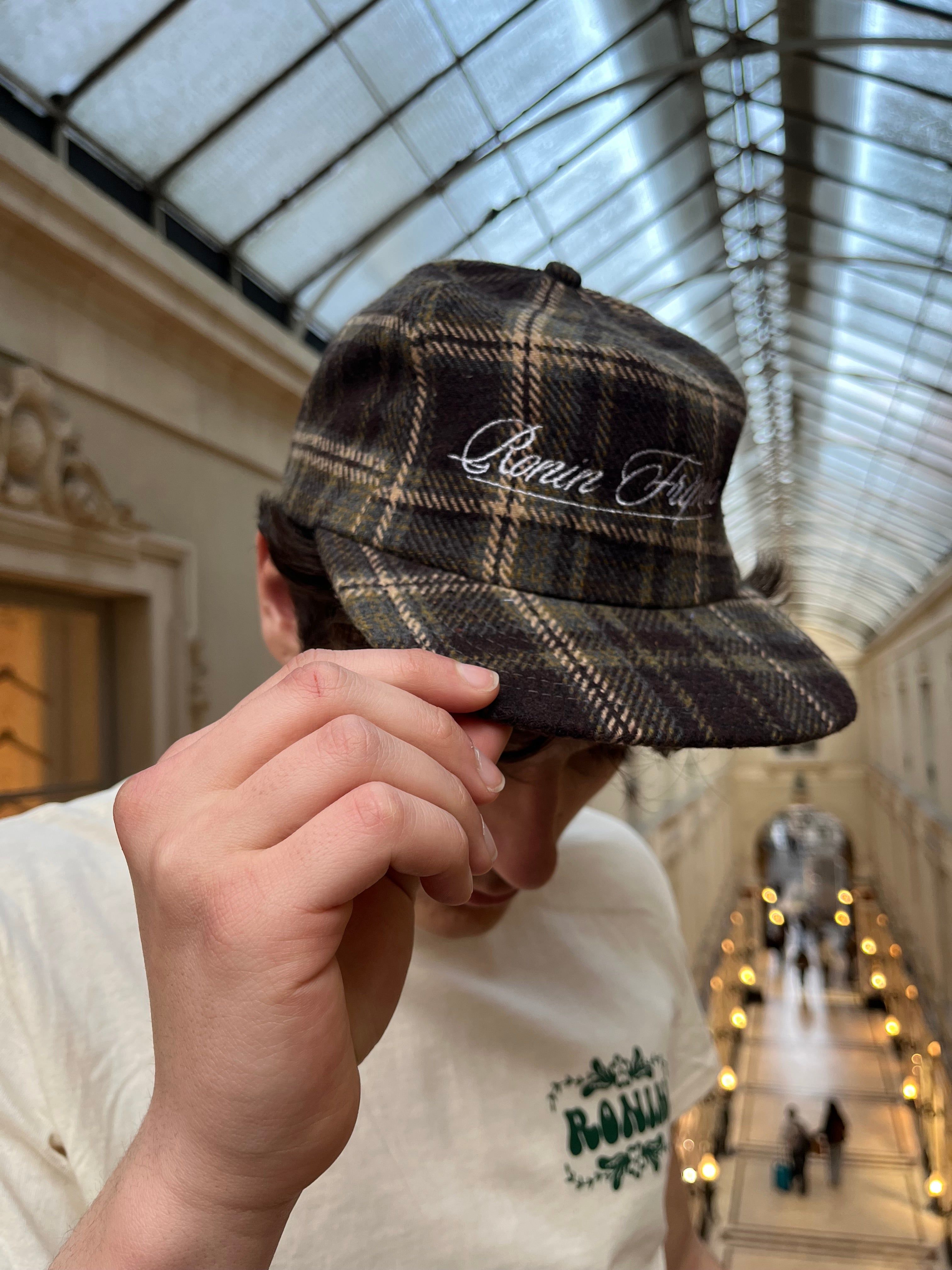 Casquette Ronin Carreaux - Vert & Beige