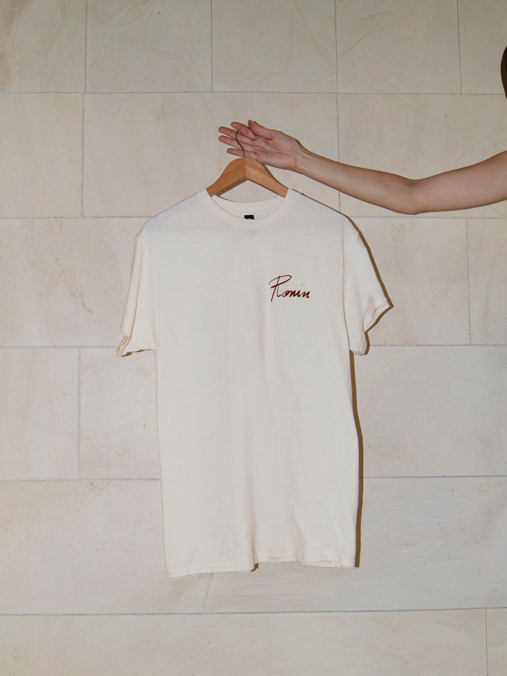 T-shirt Carte de Nantes - Blanc cassé/Chocolat