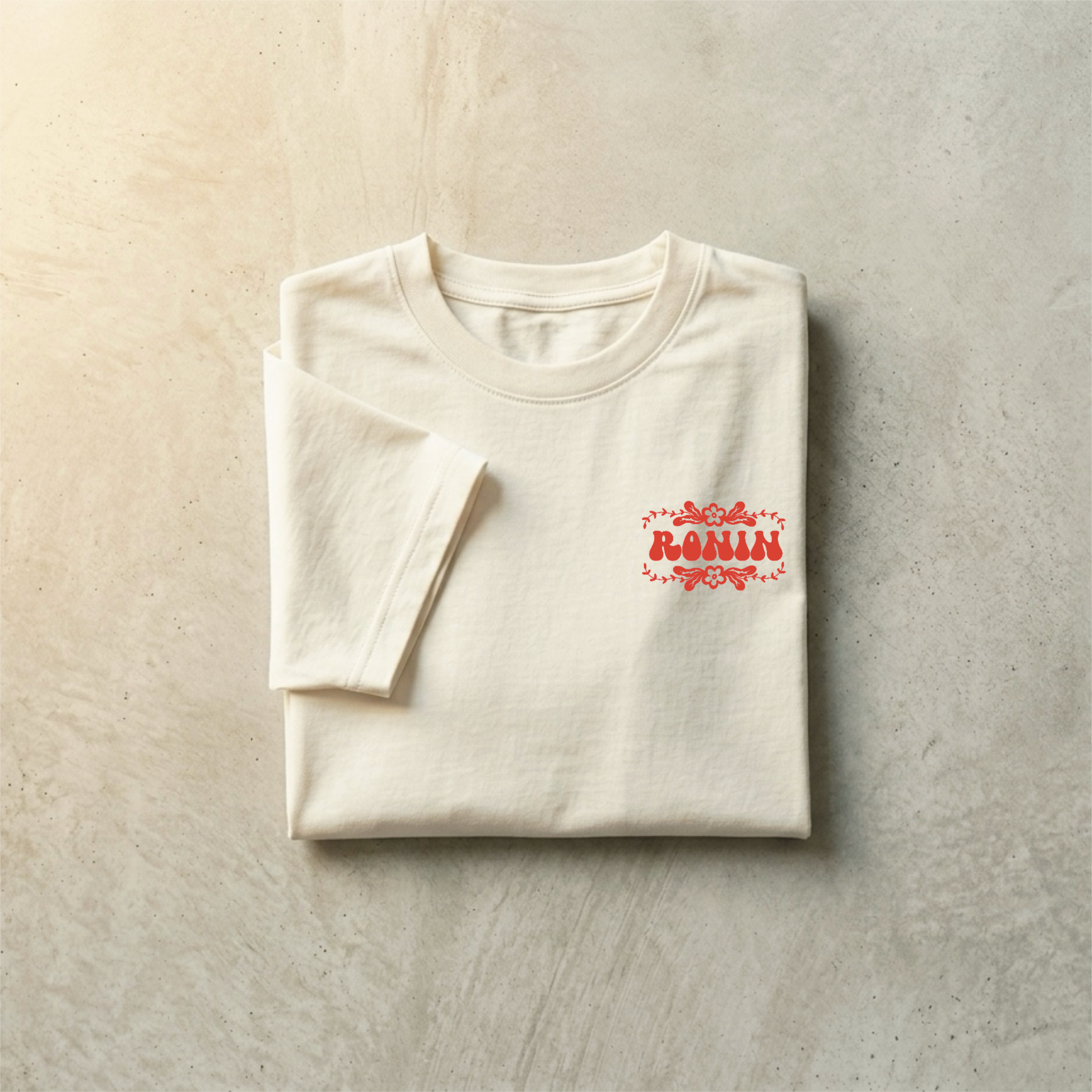 T-shirt Le Passage - Crème & Orange