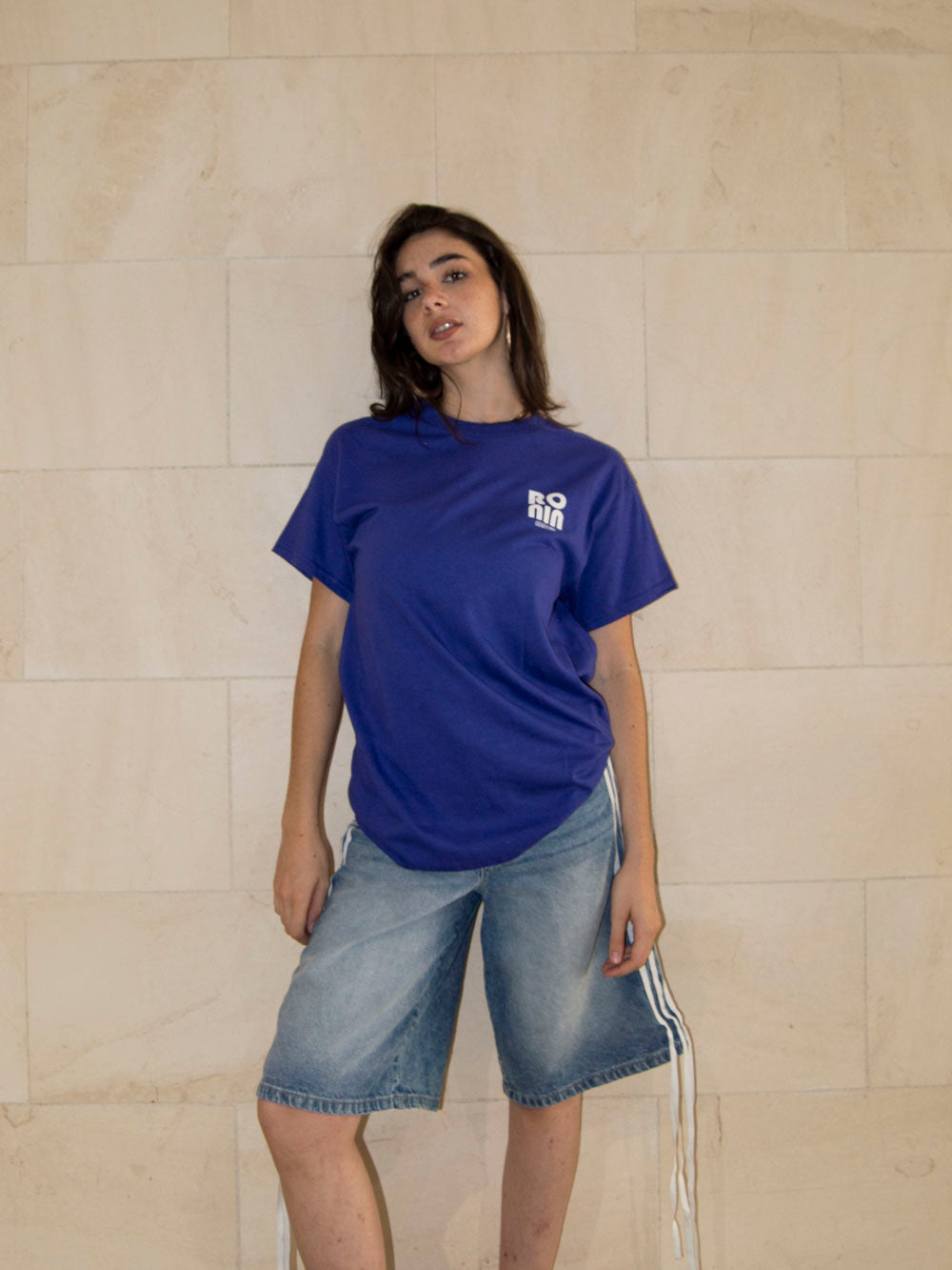 T-shirt Nantes Illustration Bleu/Blanc
