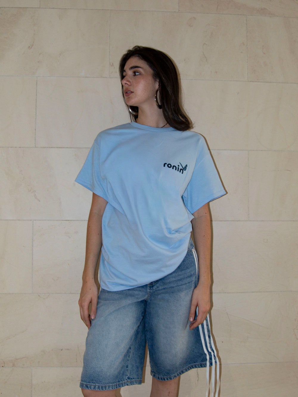 T-shirt Vase - Bleu pâle/Marine