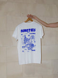 T-shirt Nantes Illustration - Blanc/Bleu Majorelle