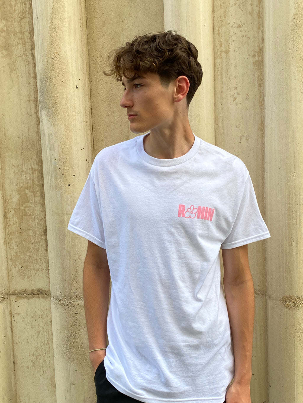 T-shirt Ronin - Blanc / Rose