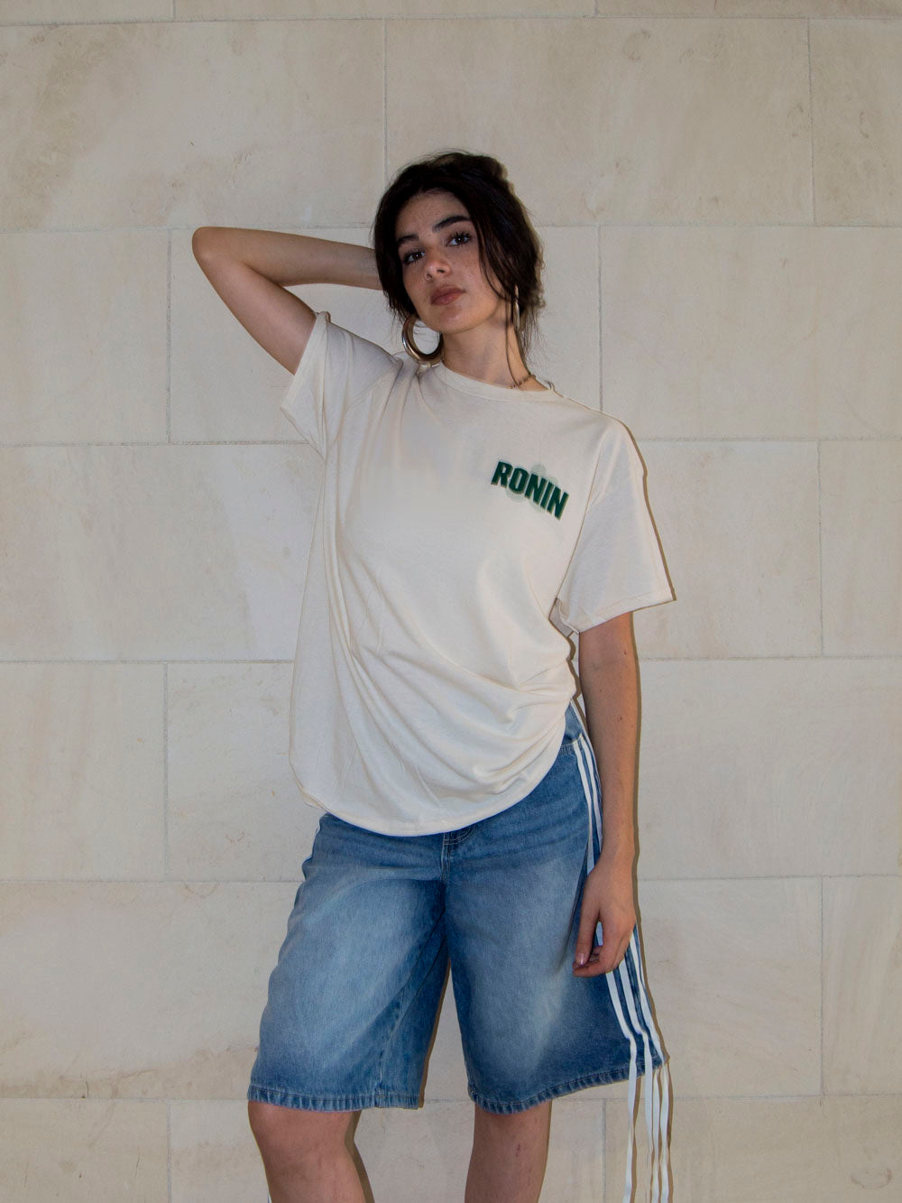 T-shirt Japon - Crème/Vert
