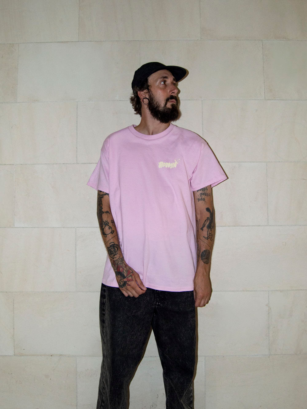 T-shirt Bonhomme - Rose pâle/Blanc cassé