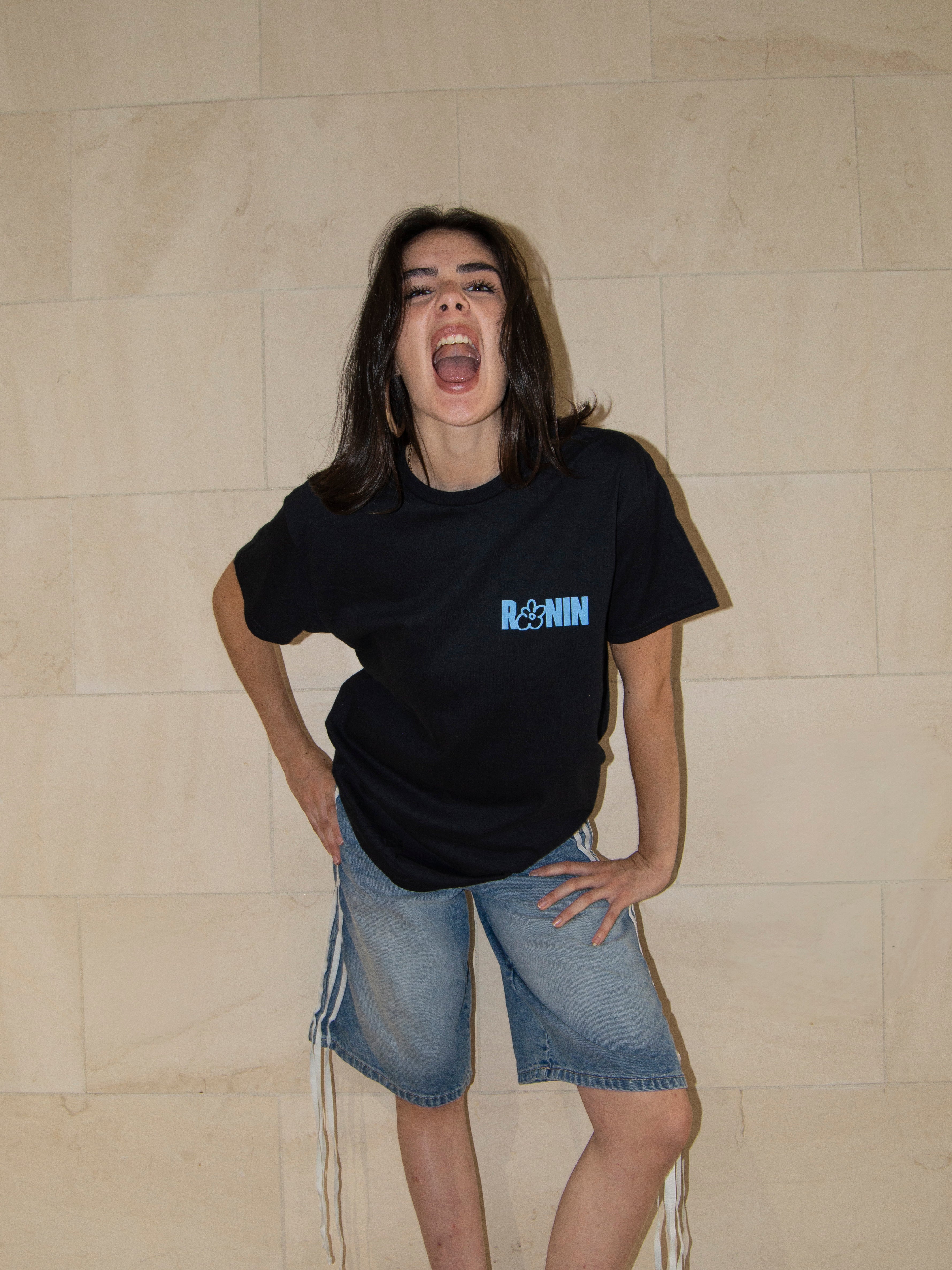 T-shirt Ronin - Noir/Bleu