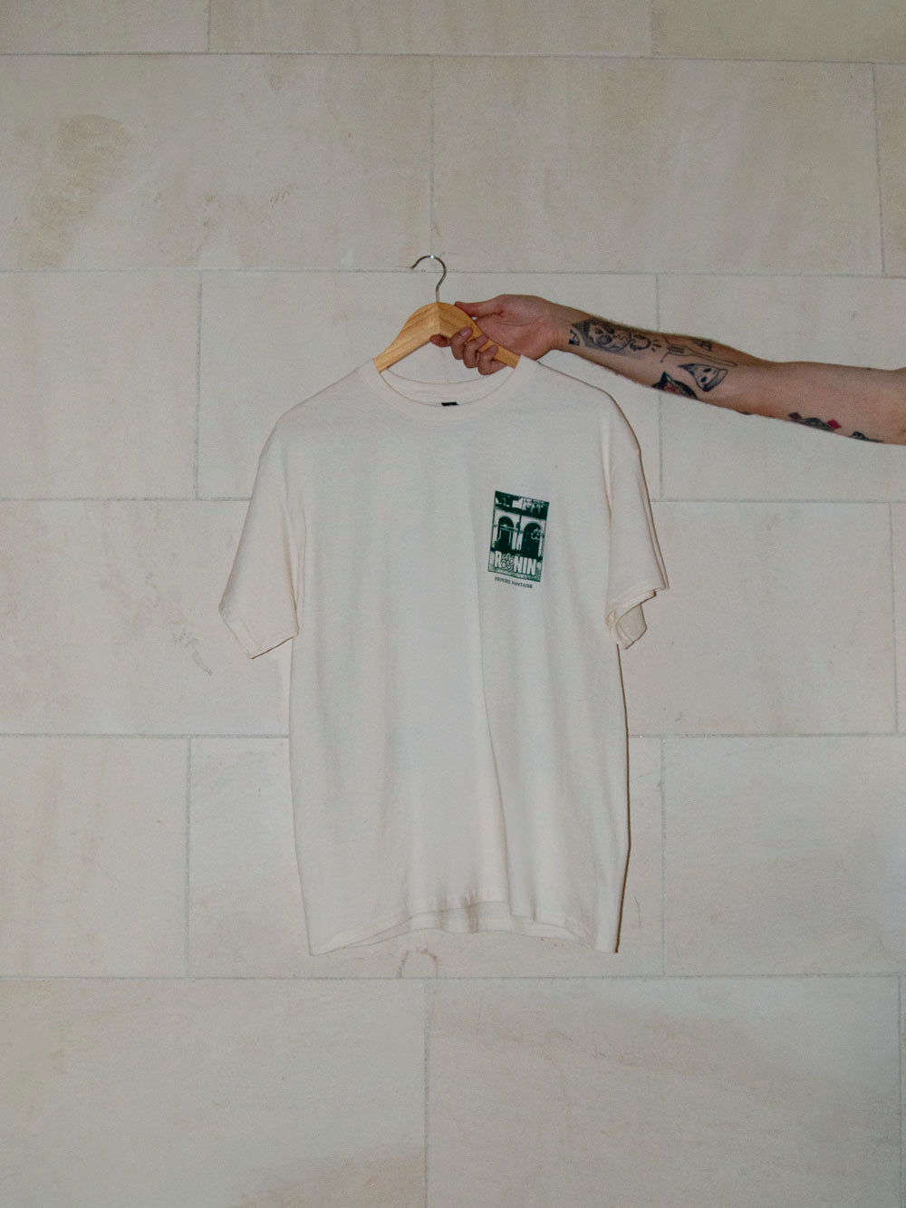 T-shirt Nantes - Blanc cassé/Vert bouteille