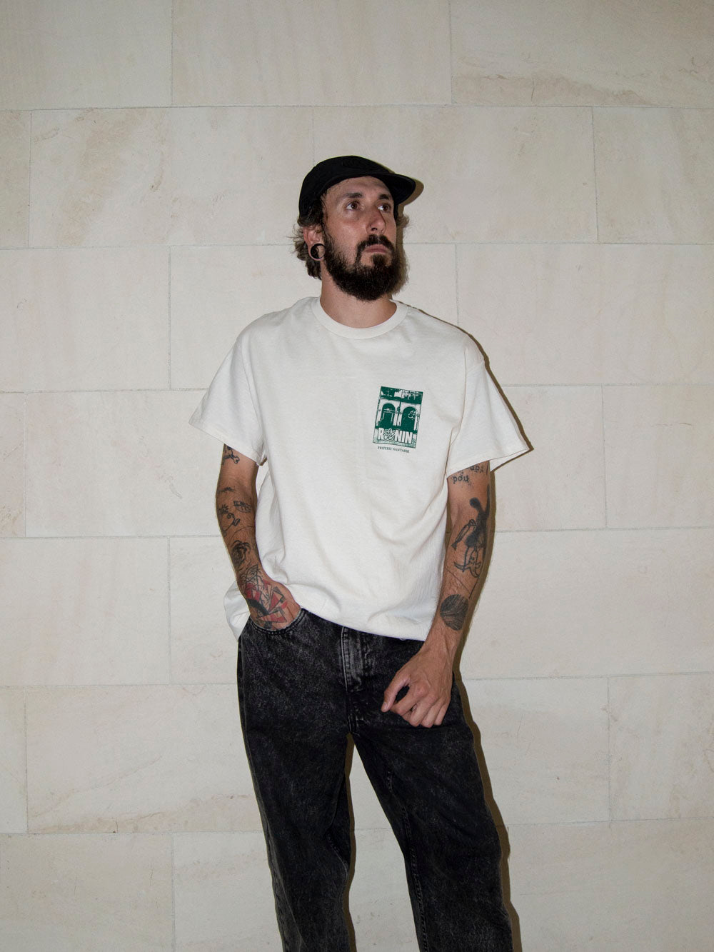 T-shirt Nantes - Blanc cassé/Vert bouteille