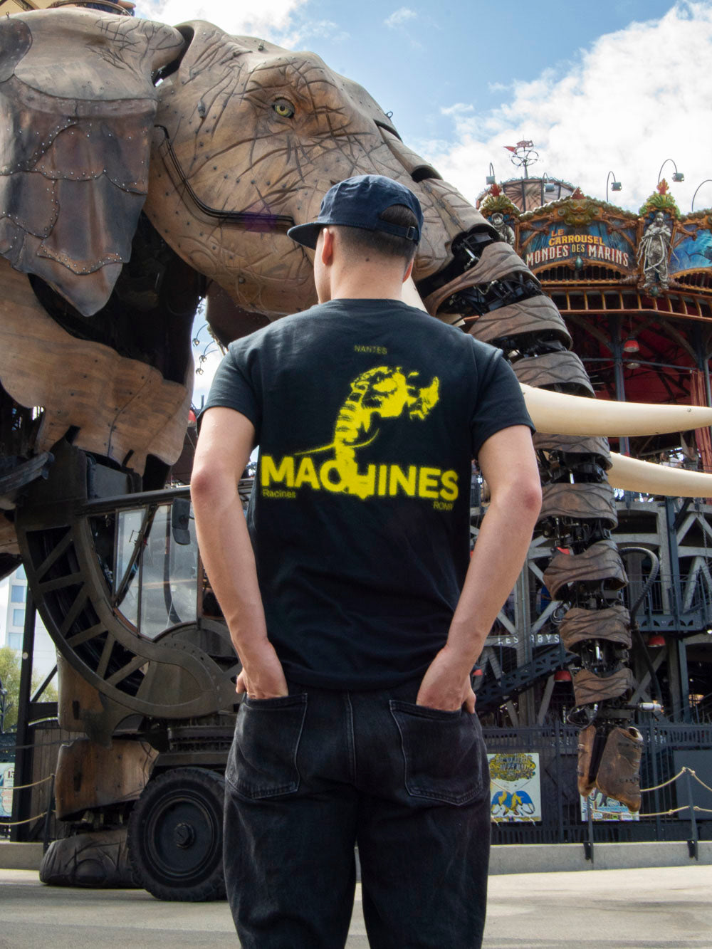 T-shirt Machine EXCLU WEB - Noir/Jaune