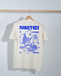 T-shirt Nantes Illustration - Blanc/Bleu Majorelle