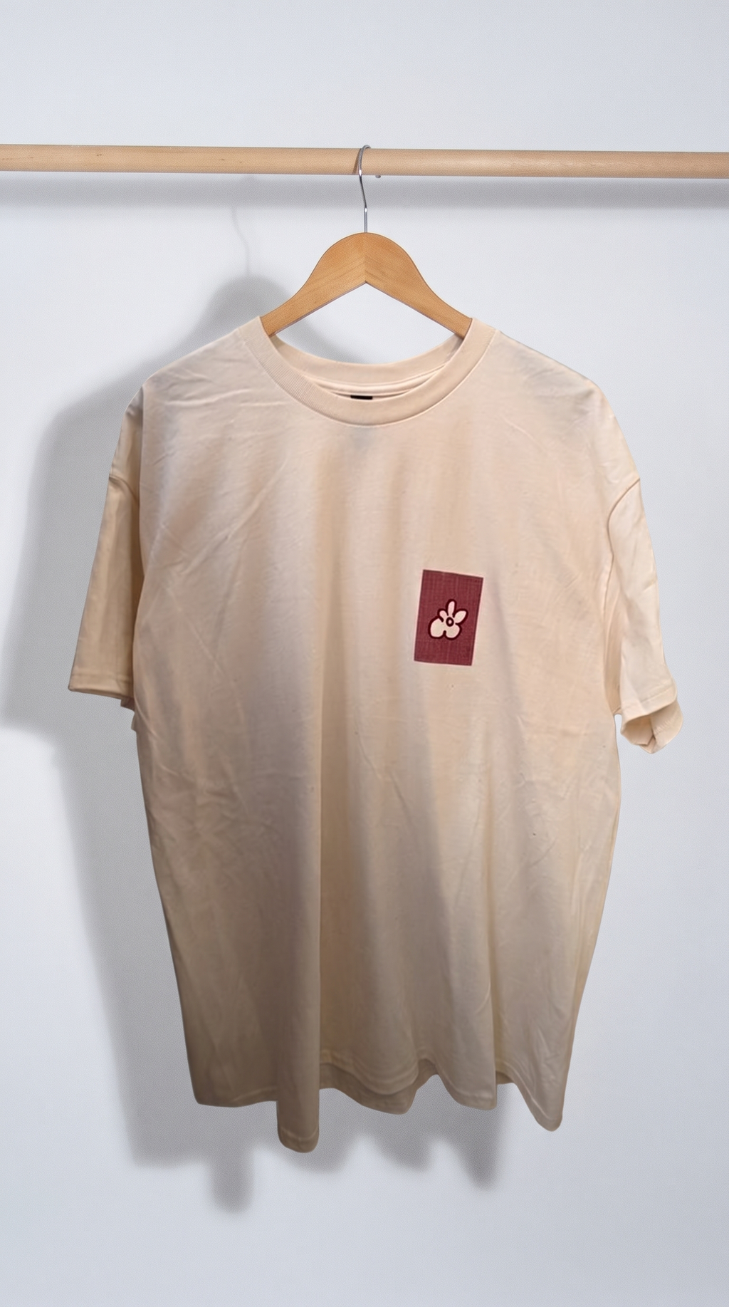 T-shirt JEU de RONIN Blanc cassé/Bordeaux