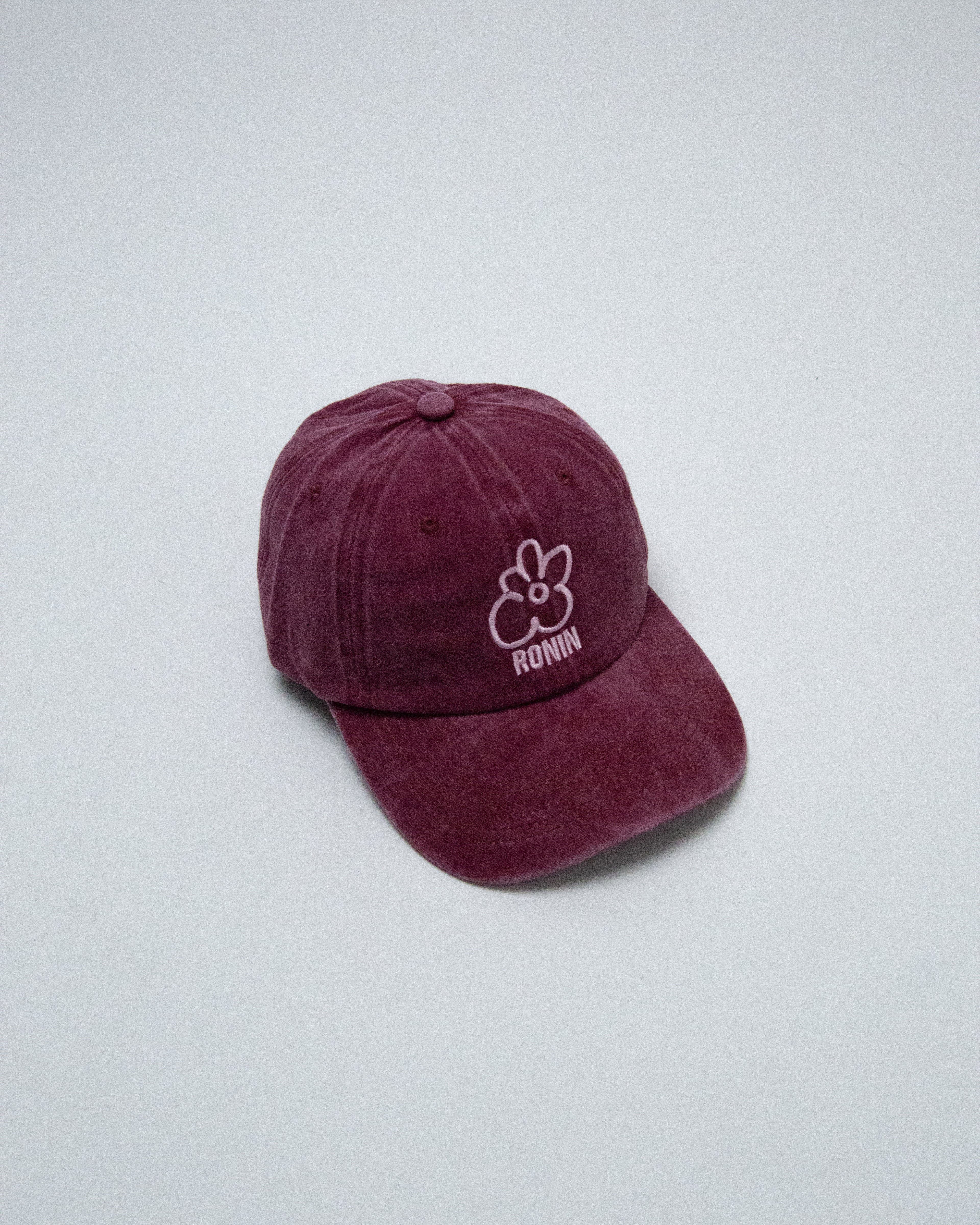 Casquette Ronin Délavé - Bordeaux & Rose