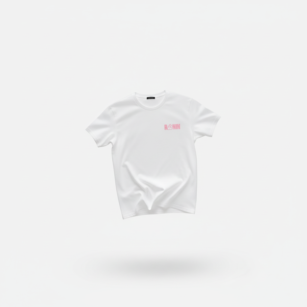 T-shirt Ronin - Blanc / Rose